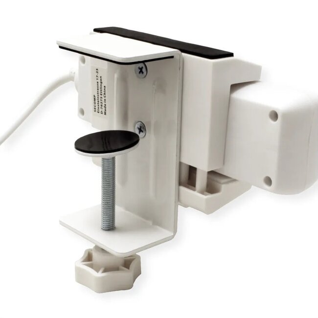 Value stekkerdoos bureaubevestiging | schroefklem | tafelpootdikte tot 90mm | wit