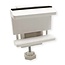Value stekkerdoos bureaubevestiging | schroefklem | tafelpootdikte tot 90mm | wit