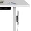 Value stekkerdoos bureaubevestiging | schroefklem | tafelpootdikte tot 90mm | wit