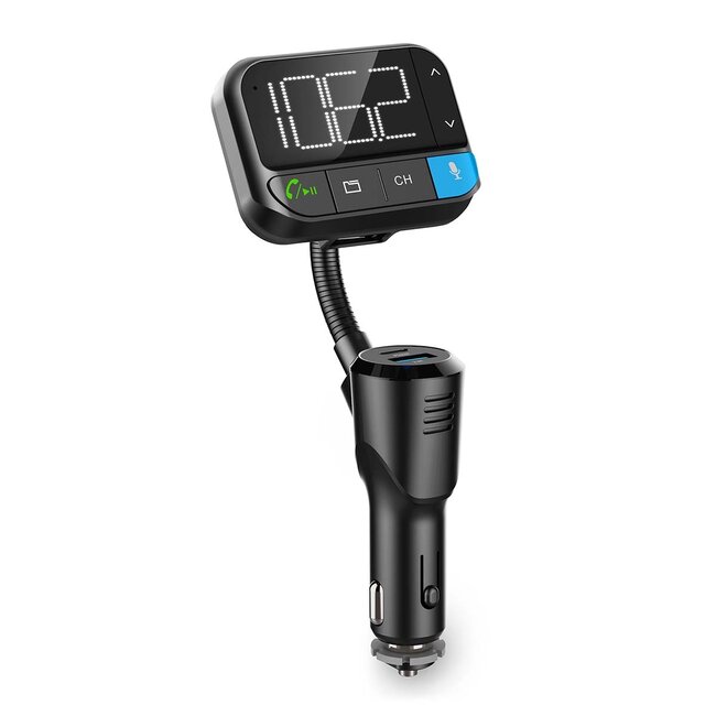 Nedis FM-transmitter | Bluetooth, Micro SD en USB | carkit | USB-A en USB-C PD laden