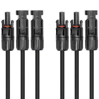 S-Impuls Solar PV T-adapter set | 1 naar 2 | 4mm² | IP68 | 0,30 meter