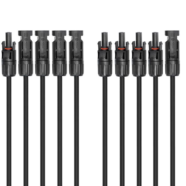 Solar PV T-adapter set | 1 naar 4 | 6mm² | IP68 | 0,60 meter