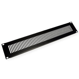 InLine 19 inch ventilatiepaneel | verticale sleuven | 2U | zwart