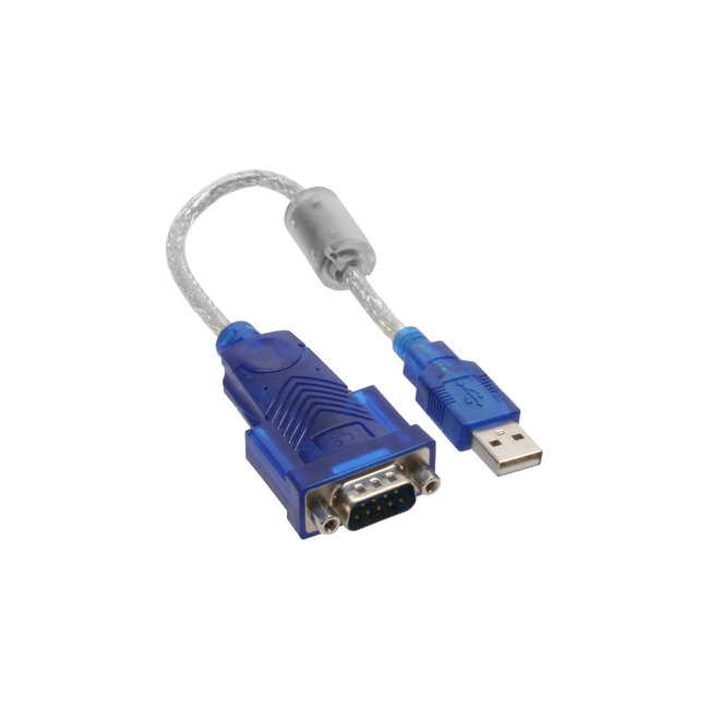 InLine® USB naar seriële adapterkabel Premium, male A naar 9-polige Sub D male