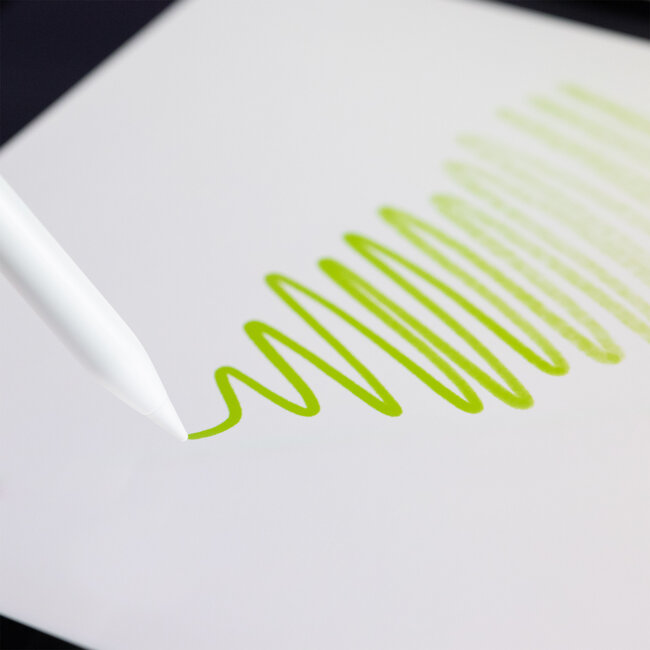 InLine® Stylus, tabletpen voor Apple iPads, met oplaadbare batterij, USB-C, wit