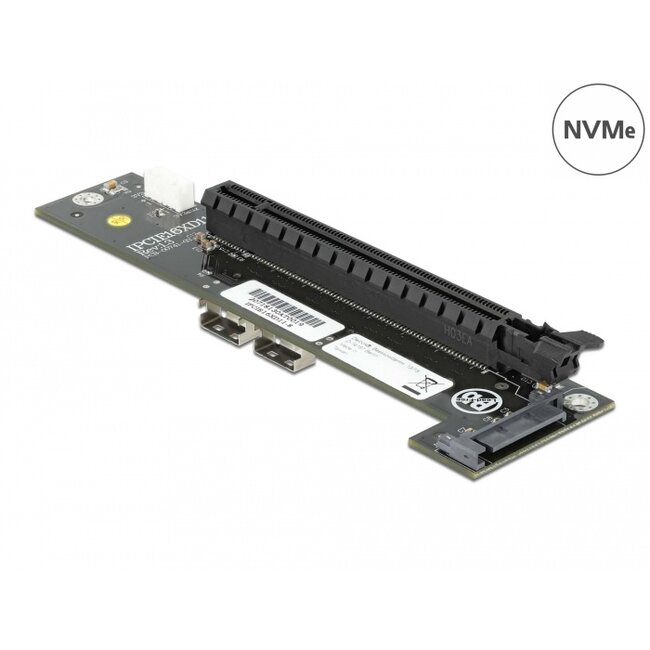 Delock Converter 2 x SFF-8654 to PCIe x16 Bifurcation