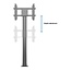 Multibrackets Public Display Stand 210 HD B2B with Floormount
