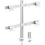 InLine bureaubeugel voor 4 monitoren tot 32 inch | 2x crossbar | full motion
