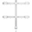 InLine bureaubeugel voor 4 monitoren tot 32 inch | 2x crossbar | full motion