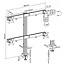 InLine bureaubeugel voor 4 monitoren tot 32 inch | 2x crossbar | full motion