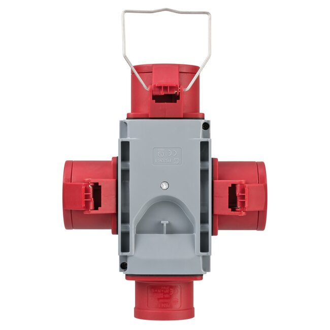 Brennenstuhl krachtstroomverdeler | 1x CEE 5-pins (m) - 3x CEE 5-pins (v) | 400V/16A | IP44