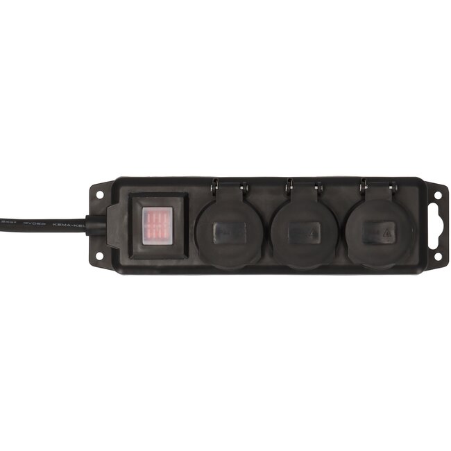 Brennenstuhl IP44 outdoor stekkerdoos | 3 contacten | schakelaar | 2 meter