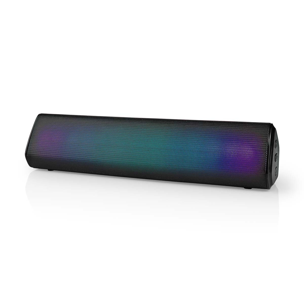 Nedis Bluetooth®-Speaker - Maximale batterijduur: 6 uur - Tafelmodel - 18 W - Stereo - Ingebouwde microfoon - Koppelbaar - Zwart