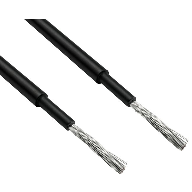 Solar PV kabel | 6mm² | IP67 | CPR B2ca | zwart | 10 meter