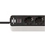Brennenstuhl Ecolor stekkerdoos | 4 contacten | 2x USB-C | zwart/wit | 1,5 meter