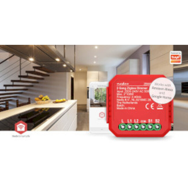 SmartLife Modules | Zigbee 3.0 | 2x100 W | Kroonsteen | App beschikbaar voor: Android™ / IOS