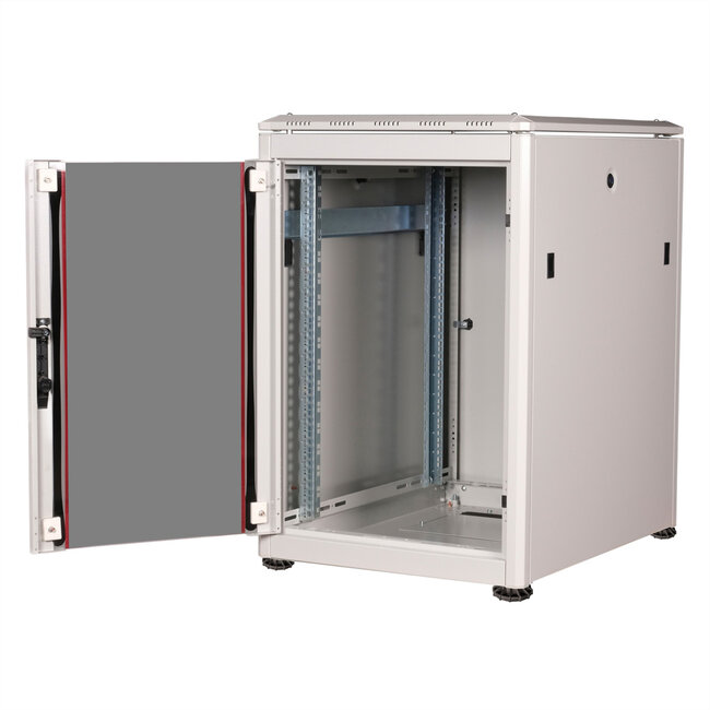 ROLINE 19-inch netwerkkast Pro 16 U, 600x800 BxD Glazen deur grijs