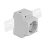 Delock Power Socket with a Side Grounding Contact for DIN Rail