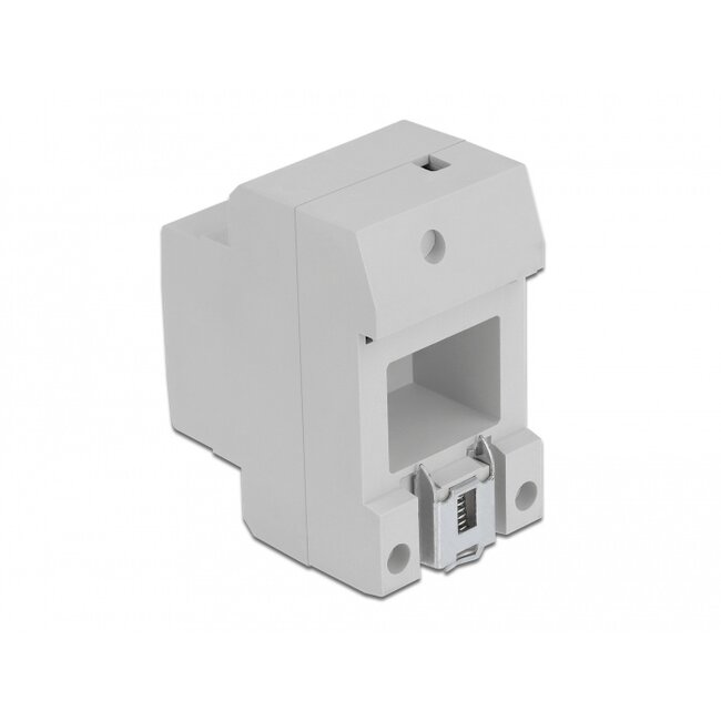 Delock Power Socket with a Side Grounding Contact for DIN Rail