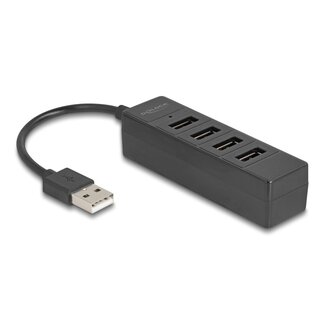 DeLOCK Delock USB Hub 4 port USB 2.0 with 4 x USB Type-A female black