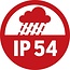 CEE 7/7 geaarde stroomstekker | recht | IP54 | zwart/rood