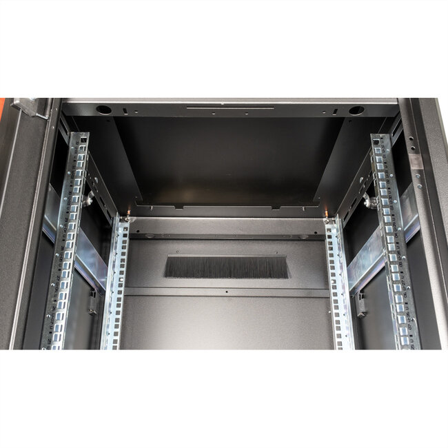 ROLINE 19-inch netwerkkast Pro 32 U, 600x600 BxD Glazen deur zwart