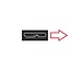 Micro USB haaks (rechts) - USB-A kabel | USB3.0 5 Gbps | 5W | blauw | 0,30 meter
