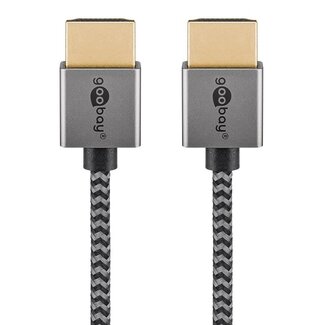 Goobay Goobay Plus HDMI kabel | Slimline | HDMI2.0 (4K 60Hz + HDR) | 0,50 meter
