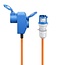 Camping stroomkabel met extra stopcontact | CEE 3-pins 230V/16A | 3x 2,50mm | IP44 | 1,5 meter