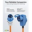 Camping stroomkabel met extra stopcontact | CEE 3-pins 230V/16A | 3x 2,50mm | IP44 | 1,5 meter