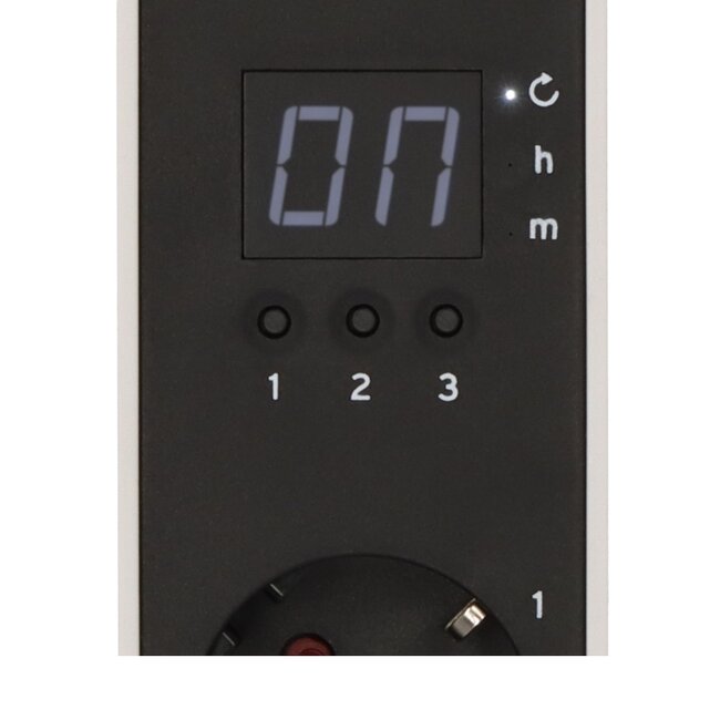 Brennenstuhl Ecolor Countdown Timer stekkerdoos | 3 contacten | USB-A + USB-C | 1,5 meter