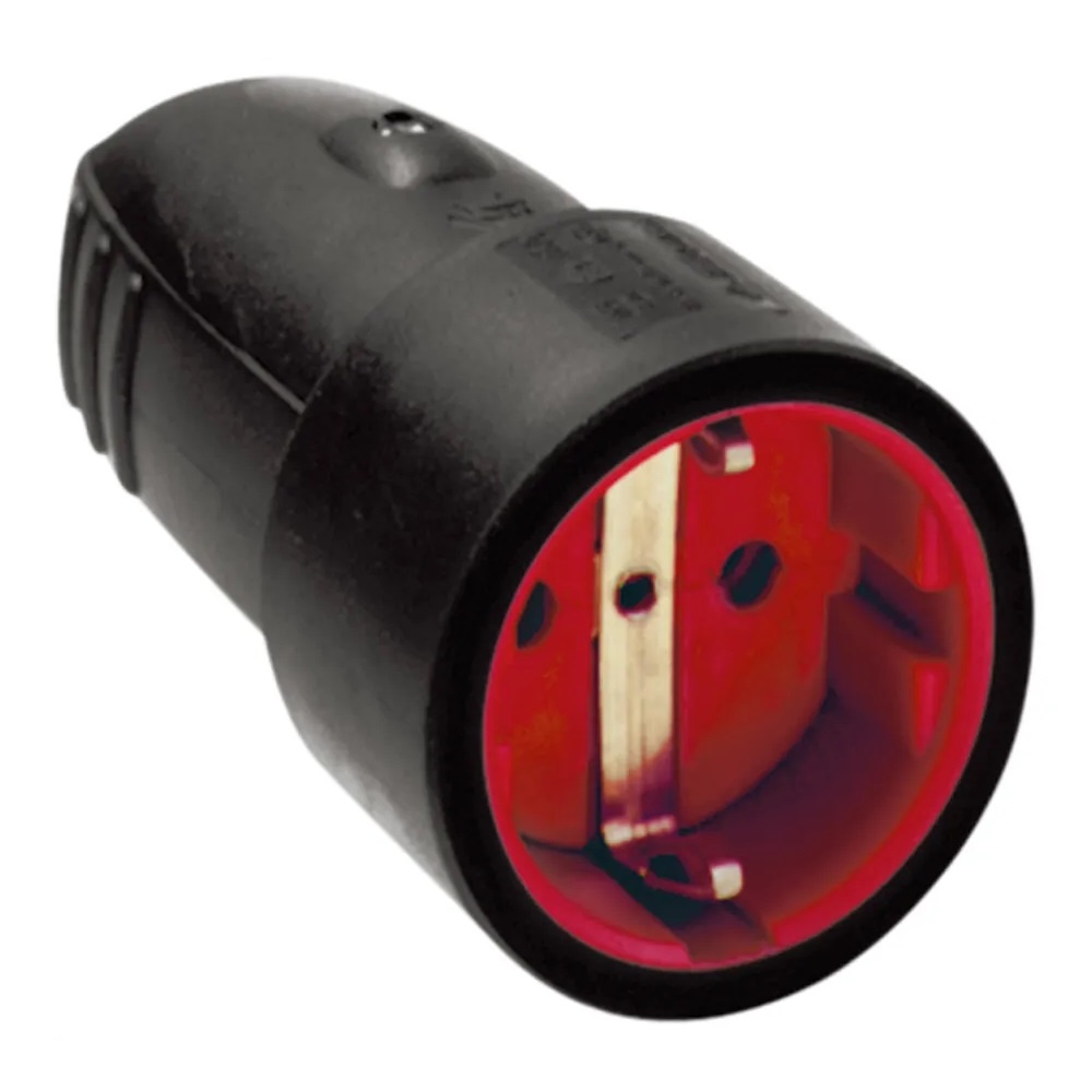 913.174 - Schuko coupler rubber black 913.174
