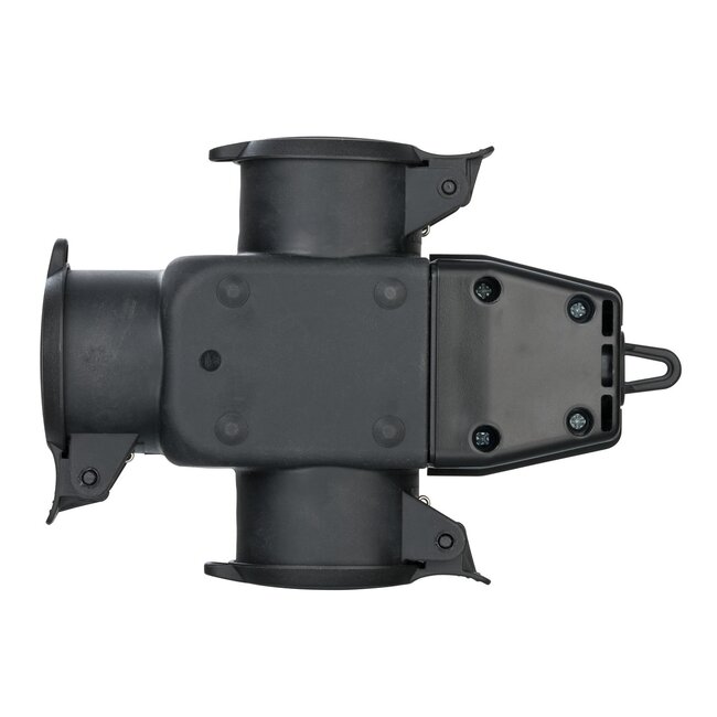 Brennenstuhl 3-voudige CEE 7/3 geaarde stroomstekker koppeling | rubber | IP44 | deksel