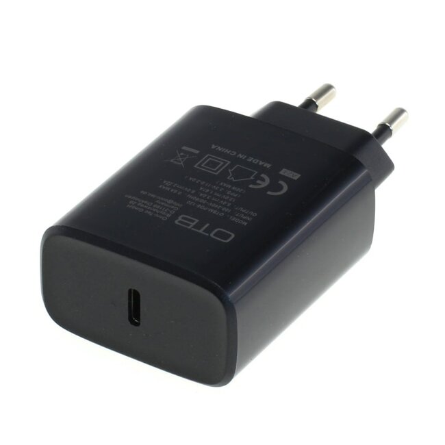 OTB USB lader | USB-C PD | 20W | zwart