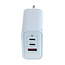 OTB USB lader | 2x USB-C PD + 1x USB-A QC | GaN | 65W | wit