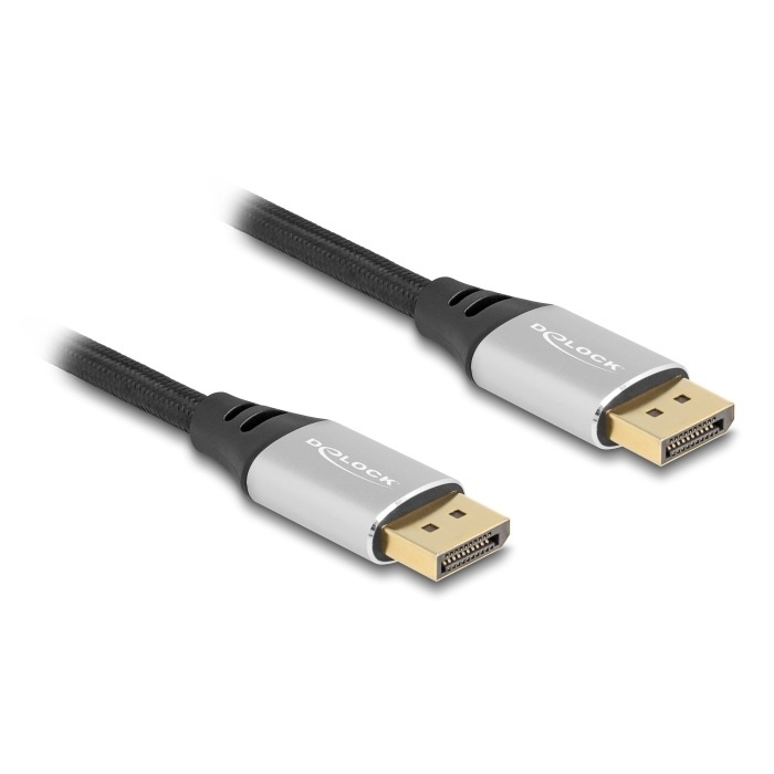 DeLOCK 80634 DisplayPort kabel 2 m Zwart, Zilver