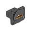 HDMI D-type module | HDMI2.1 (8K 60Hz + HDR) | gegoten zink | zwart