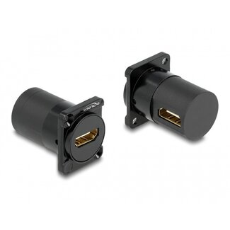 DeLOCK HDMI haaks D-type module | HDMI2.1 (8K 60Hz + HDR) | gegoten zink | zwart