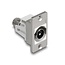Delock Panel Mount IEC male to F female silver / white