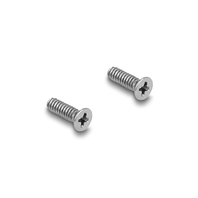 Delock Panel Mount IEC male to F female silver / white