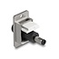 Delock Panel Mount DC 5.5 x 2.1 mm female to DC 5.5 x 2.5 mm male silver / white / black