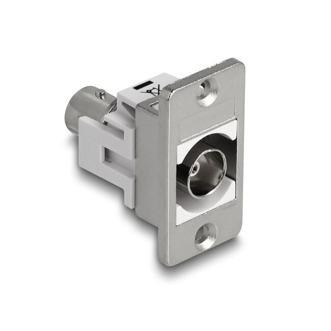 Delock Panel Mount BNC female BNC female silver / white