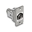 Delock Panel Mount BNC female BNC female silver / white