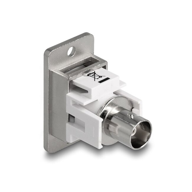 Delock Panel Mount BNC female BNC female silver / white