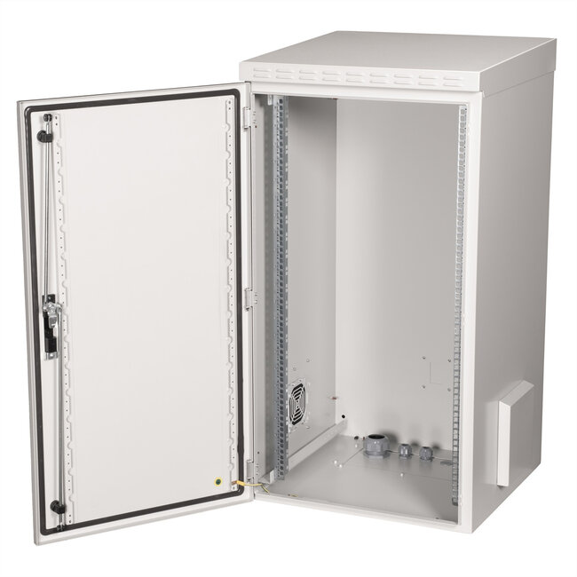 ROLINE 19-inch wandbehuizing Pro 22 U , 600x600 BxT IP55 buiten grijs