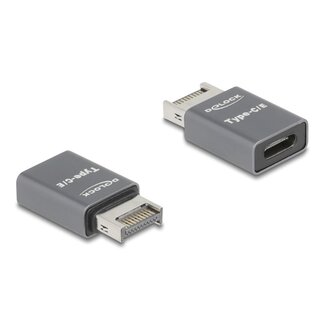 DeLOCK Delock Adapter USB 10 Gbps Type-E Key A male to USB Type-C™ female metal