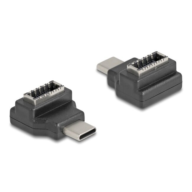 Delock Adapter USB 10 Gbps USB Type-C™ male to Type-E Key A female angled
