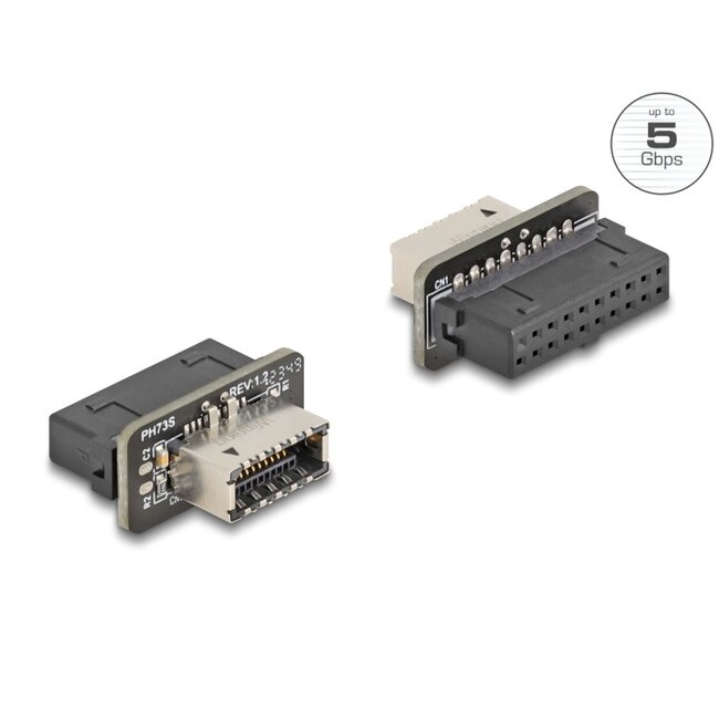 Delock USB 5 Gbps Adapter Pin Header female to internal Type-E Key A female