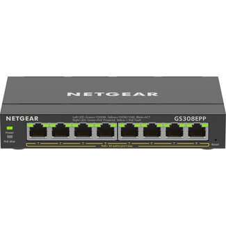 NETGEAR NETGEAR 8-Port Gigabit Ethernet High-Power PoE+ Plus Switch (GS308EPP)