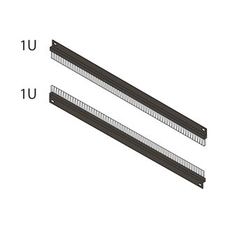 Schroff BRUSH CAB.ENTRY 1U BLACK (2X)